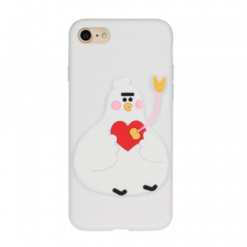 Hoesje voor iPhone SE 3 / SE 2 / 8 / 7 Siliconen Kip