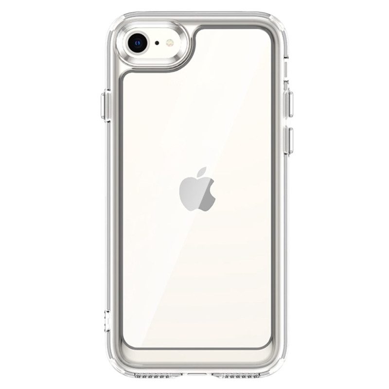 Hoesje voor iPhone SE 3 / SE 2 / 8 / 7 Transparant Met Gekleurd Kader