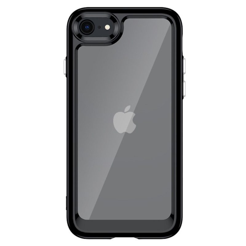 Hoesje voor iPhone SE 3 / SE 2 / 8 / 7 Transparant Met Gekleurd Kader