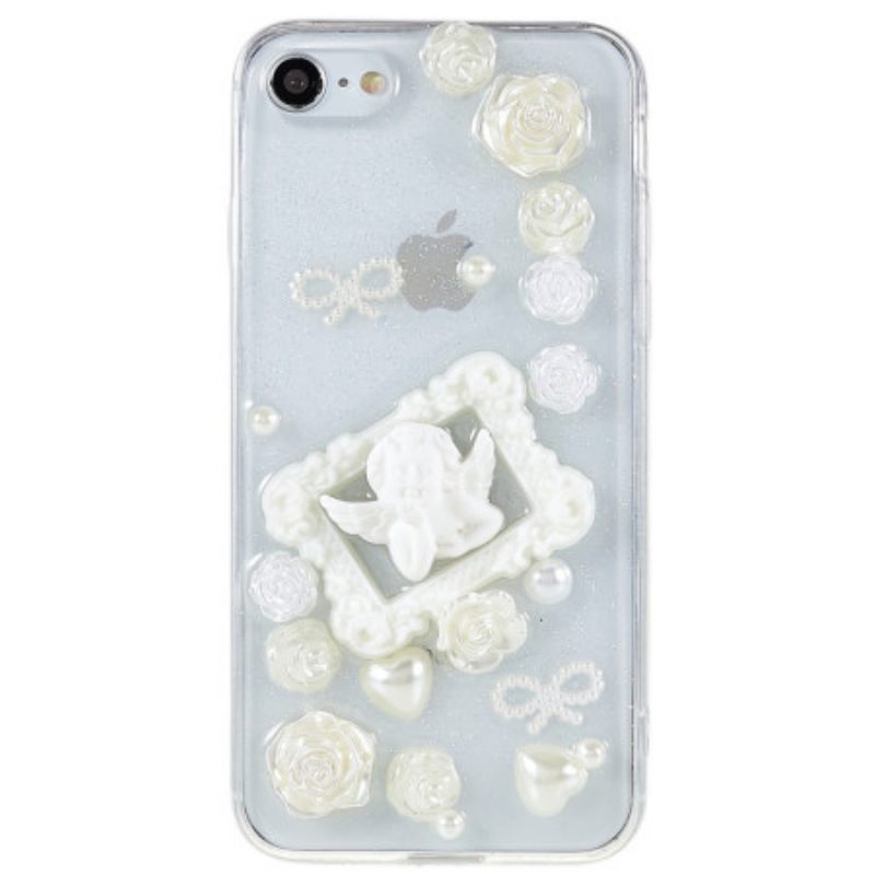 Telefoonhoesje voor iPhone SE 3 / SE 2 / 8 / 7 3d Engel