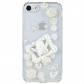 Telefoonhoesje voor iPhone SE 3 / SE 2 / 8 / 7 3d Engel