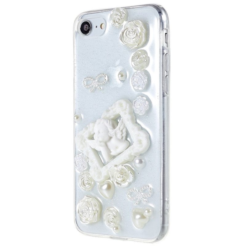 Telefoonhoesje voor iPhone SE 3 / SE 2 / 8 / 7 3d Engel