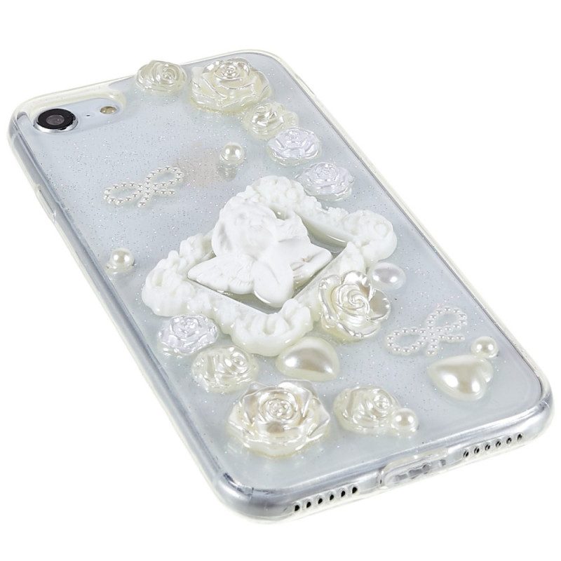 Telefoonhoesje voor iPhone SE 3 / SE 2 / 8 / 7 3d Engel