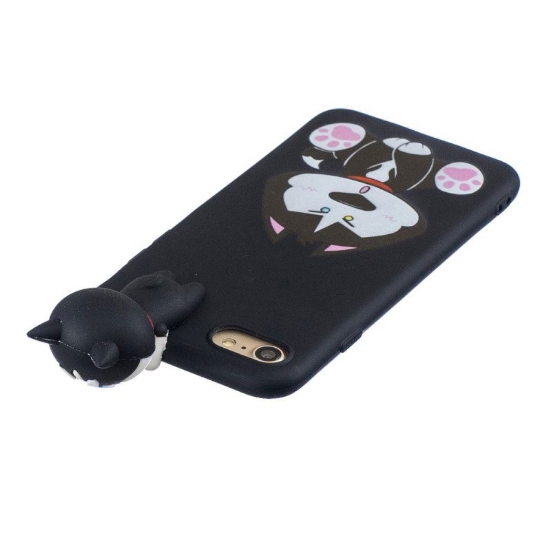 Telefoonhoesje voor iPhone SE 3 / SE 2 / 8 / 7 3d Leuke Hond