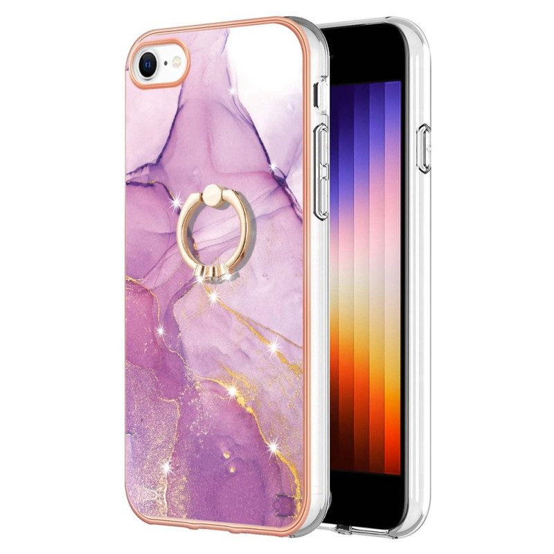 Telefoonhoesje voor iPhone SE 3 / SE 2 / 8 / 7 Marmer Met Ringsteun