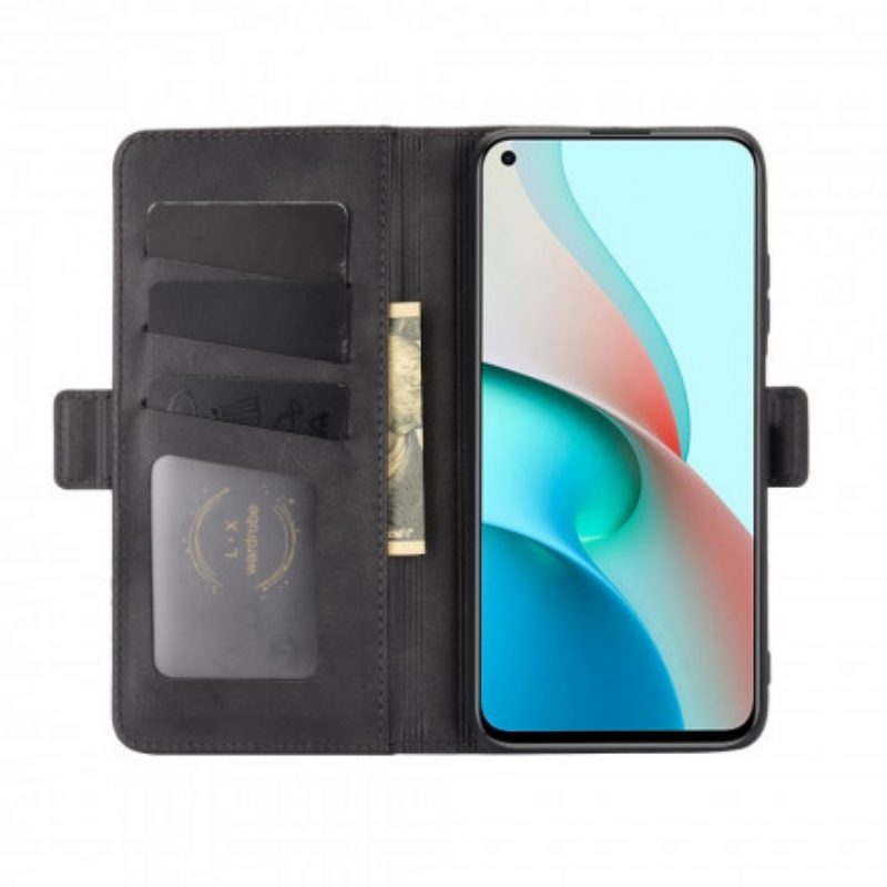 Flip Case voor Xiaomi Redmi Note 9 5G Folio-hoesje Dubbele Klep