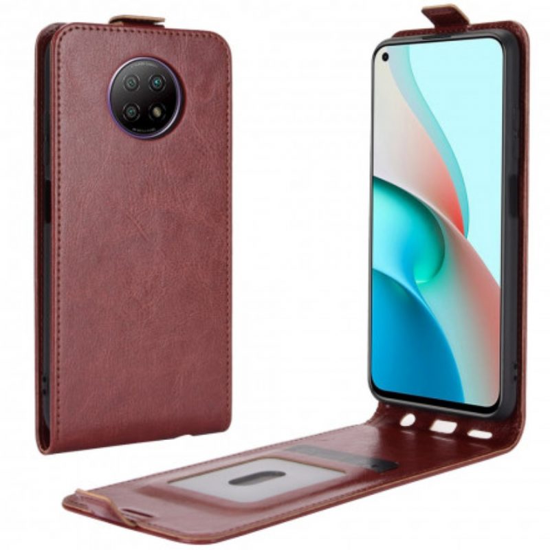 Flip Case voor Xiaomi Redmi Note 9 5G Folio-hoesje Verticale Flap Leer Effect