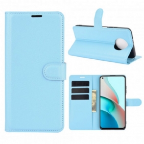 Flip Case voor Xiaomi Redmi Note 9 5G Klassiek Kunstleer