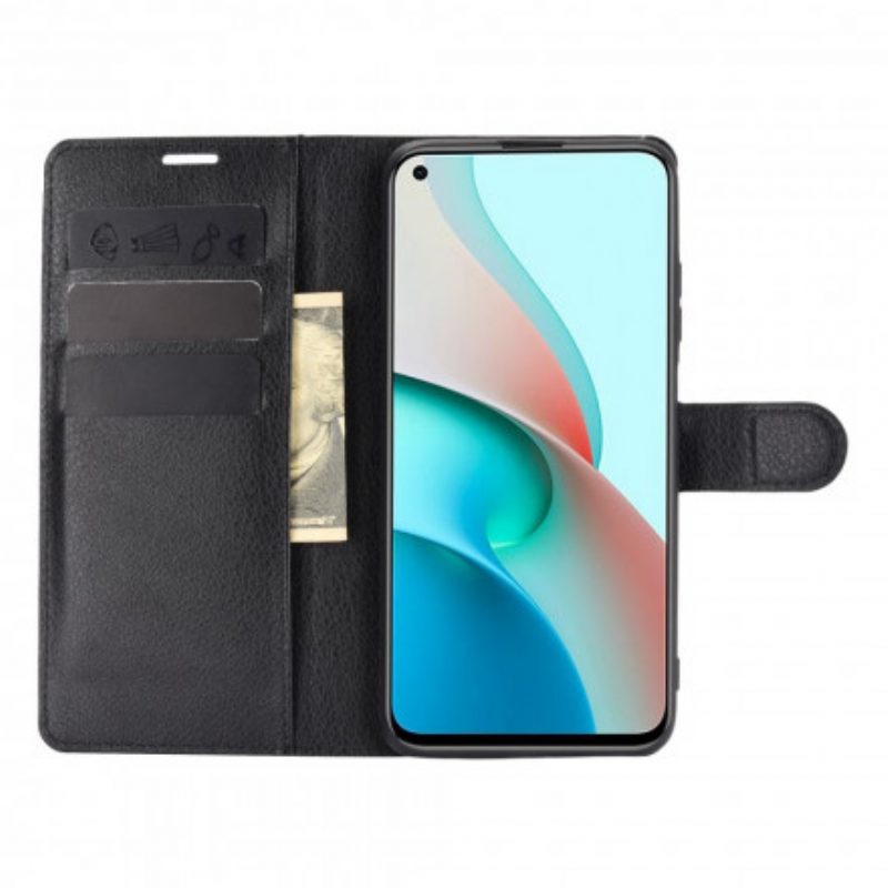 Flip Case voor Xiaomi Redmi Note 9 5G Klassiek Kunstleer