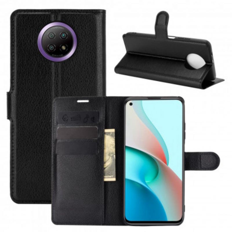 Flip Case voor Xiaomi Redmi Note 9 5G Klassiek Kunstleer