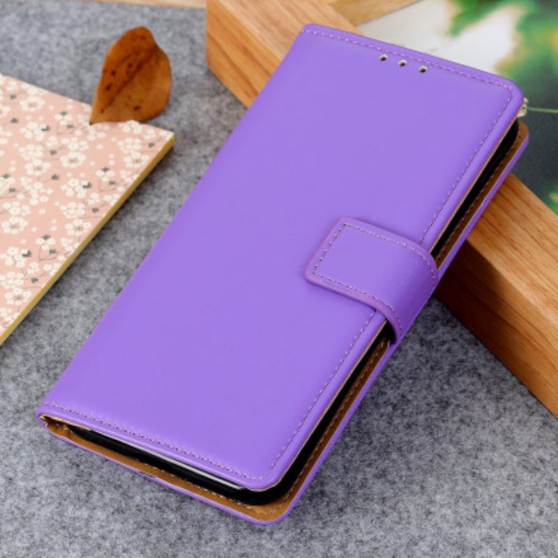 Folio-hoesje voor Xiaomi Redmi Note 9 5G Effen Kunstleer