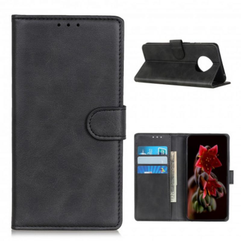 Folio-hoesje voor Xiaomi Redmi Note 9 5G Retro Mat Leereffect