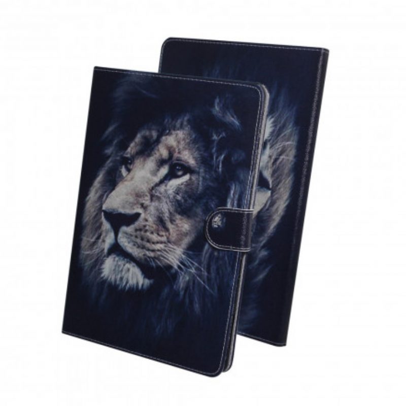 Flip Case voor Samsung Galaxy Tab A7 (2020) Leeuwen Hoofd