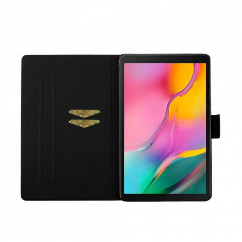 Flip Case voor Samsung Galaxy Tab A7 (2020) Pailletten Element