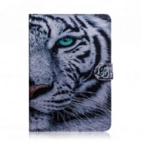 Flip Case voor Samsung Galaxy Tab A7 (2020) Tijger Hoofd