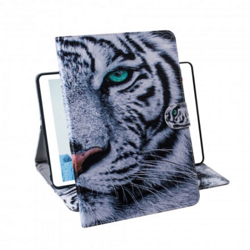 Flip Case voor Samsung Galaxy Tab A7 (2020) Tijger Hoofd