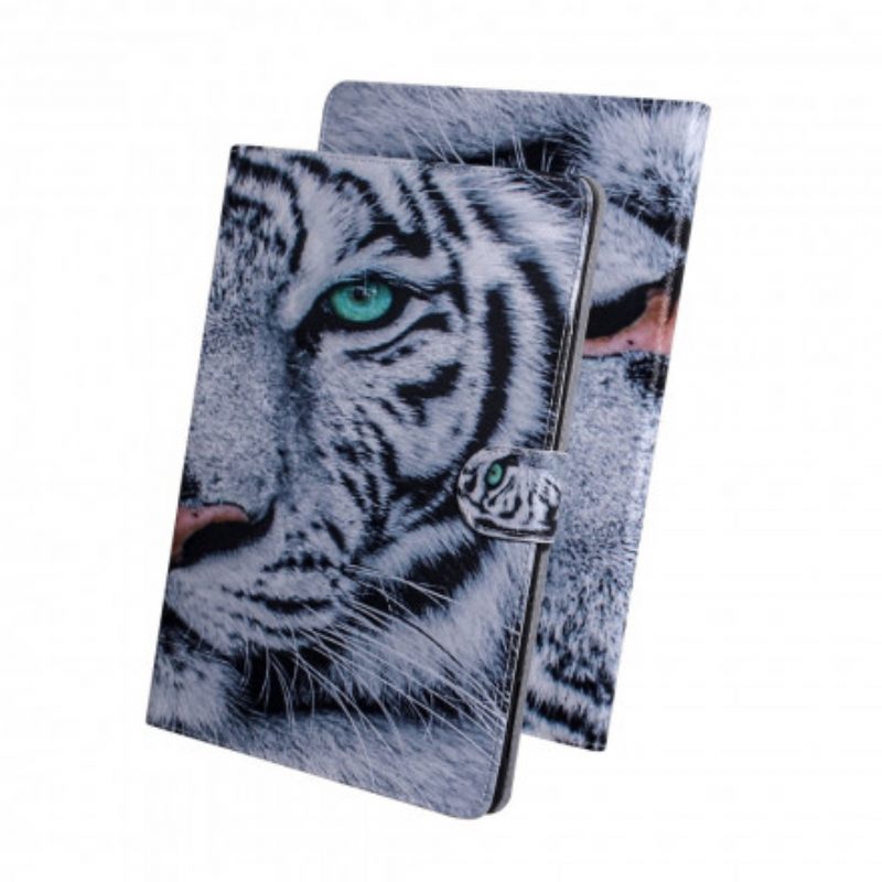 Flip Case voor Samsung Galaxy Tab A7 (2020) Tijger Hoofd