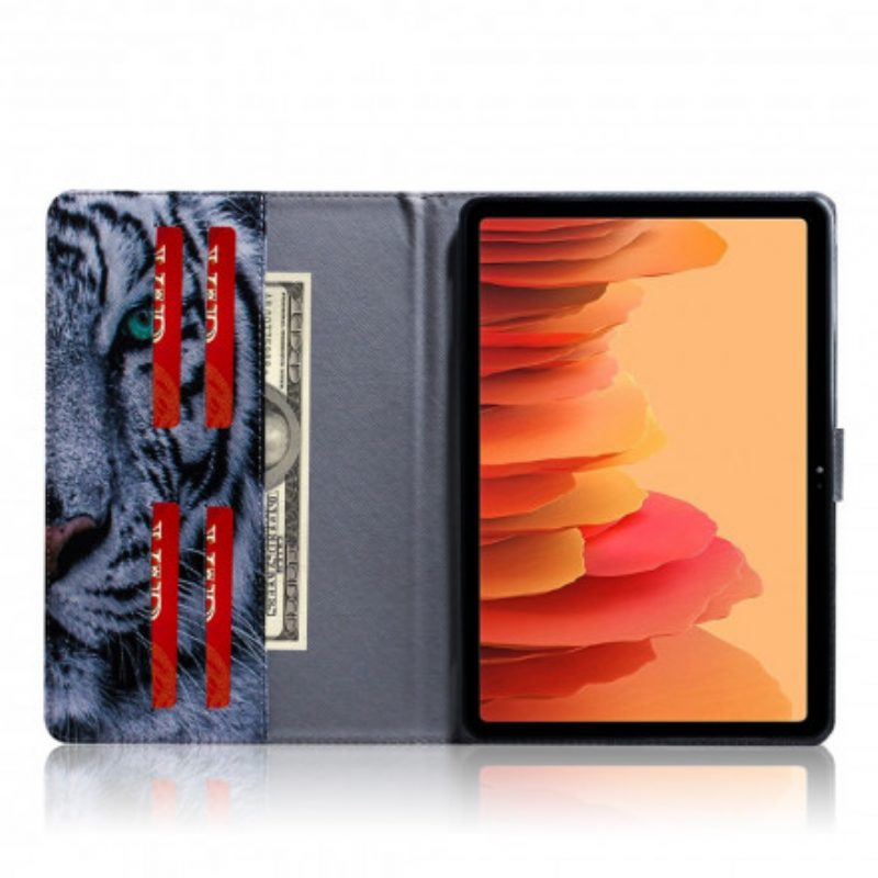 Flip Case voor Samsung Galaxy Tab A7 (2020) Tijger Hoofd