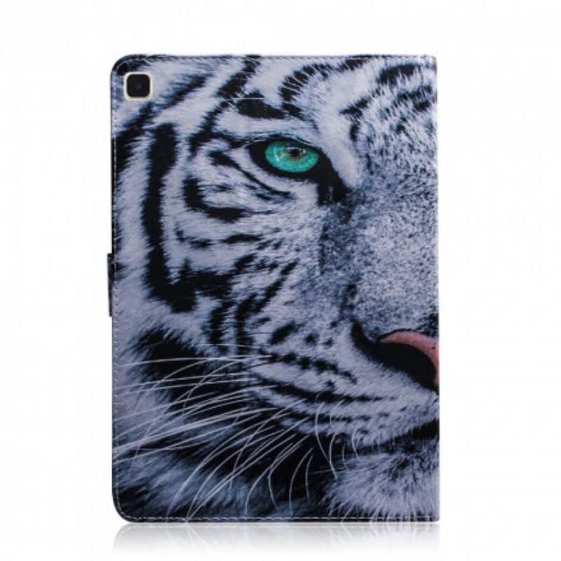 Flip Case voor Samsung Galaxy Tab A7 (2020) Tijger Hoofd