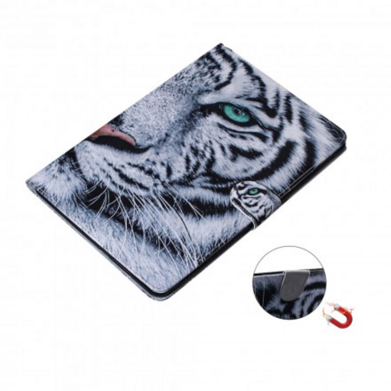 Flip Case voor Samsung Galaxy Tab A7 (2020) Tijger Hoofd