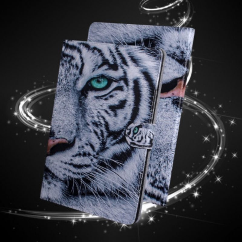 Flip Case voor Samsung Galaxy Tab A7 (2020) Tijger Hoofd