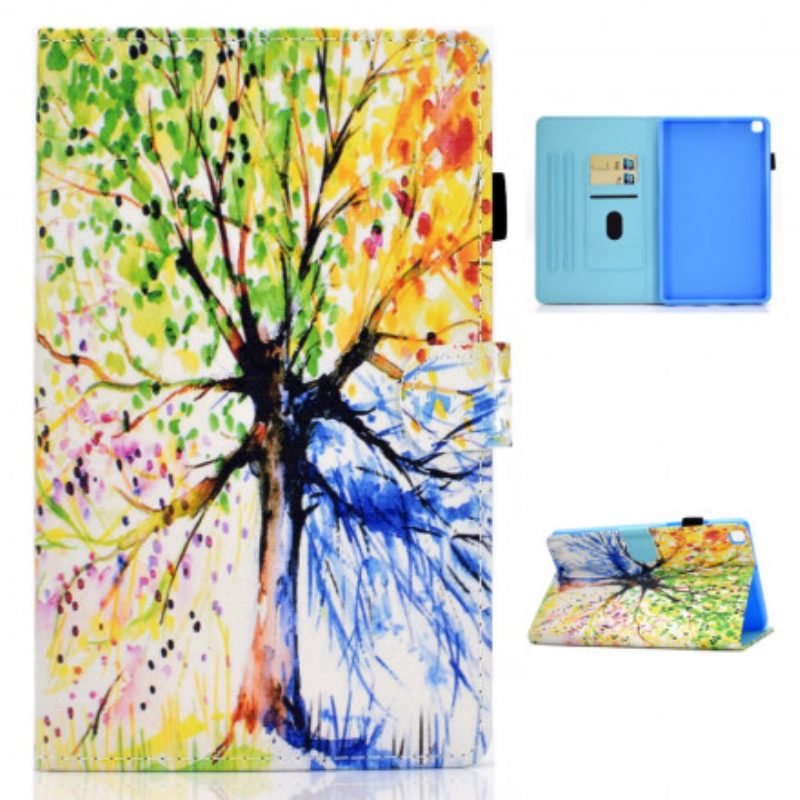 Folio-hoesje voor Samsung Galaxy Tab A7 (2020) Aquarel Boom