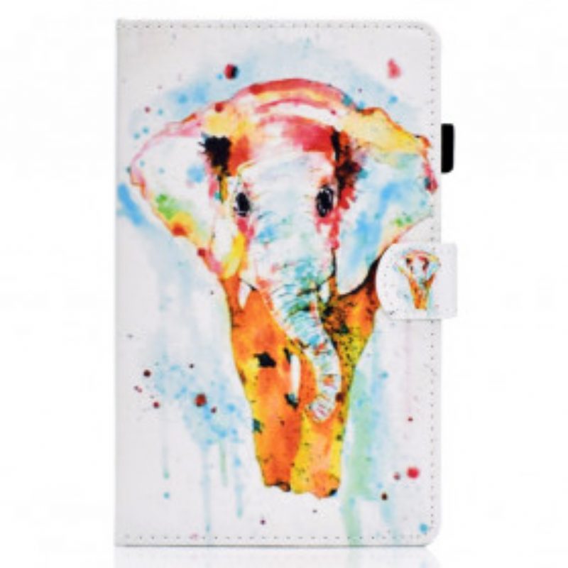 Folio-hoesje voor Samsung Galaxy Tab A7 (2020) Aquarel Olifant