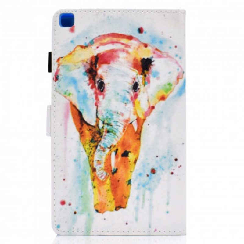 Folio-hoesje voor Samsung Galaxy Tab A7 (2020) Aquarel Olifant