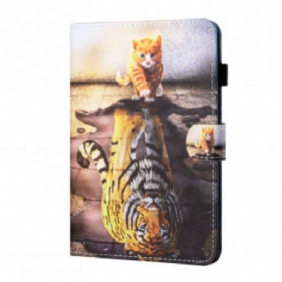 Folio-hoesje voor Samsung Galaxy Tab A7 (2020) Kitten Kunst