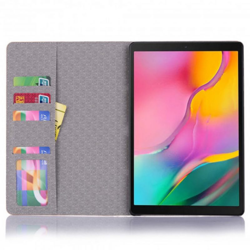 Folio-hoesje voor Samsung Galaxy Tab A7 (2020) Krokodillenhuid-effect