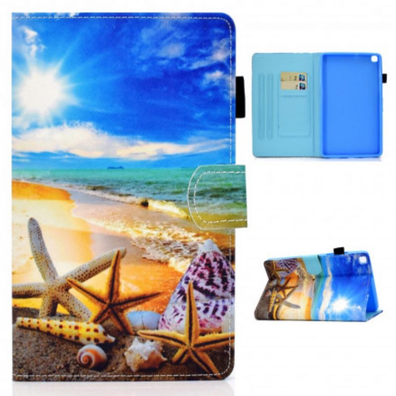 Folio-hoesje voor Samsung Galaxy Tab A7 (2020) Leuk Strand