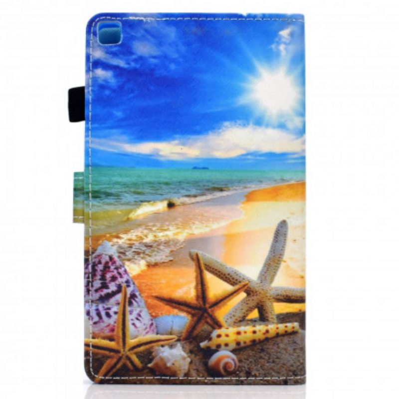 Folio-hoesje voor Samsung Galaxy Tab A7 (2020) Leuk Strand