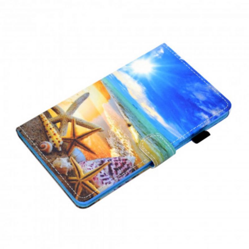 Folio-hoesje voor Samsung Galaxy Tab A7 (2020) Leuk Strand