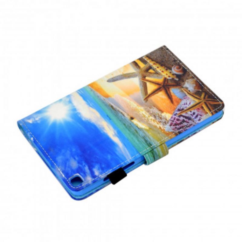 Folio-hoesje voor Samsung Galaxy Tab A7 (2020) Leuk Strand