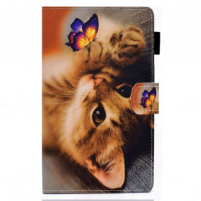 Folio-hoesje voor Samsung Galaxy Tab A7 (2020) Mijn Kitten En Vlinder