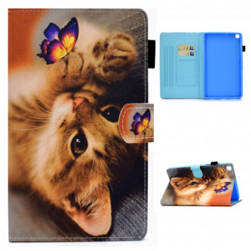 Folio-hoesje voor Samsung Galaxy Tab A7 (2020) Mijn Kitten En Vlinder