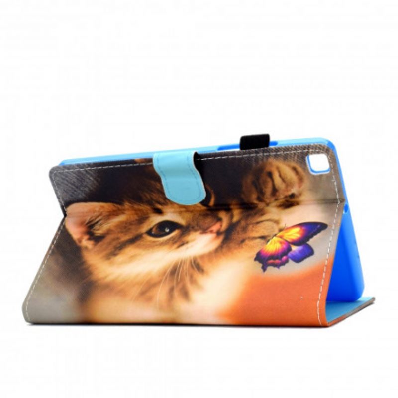 Folio-hoesje voor Samsung Galaxy Tab A7 (2020) Mijn Kitten En Vlinder