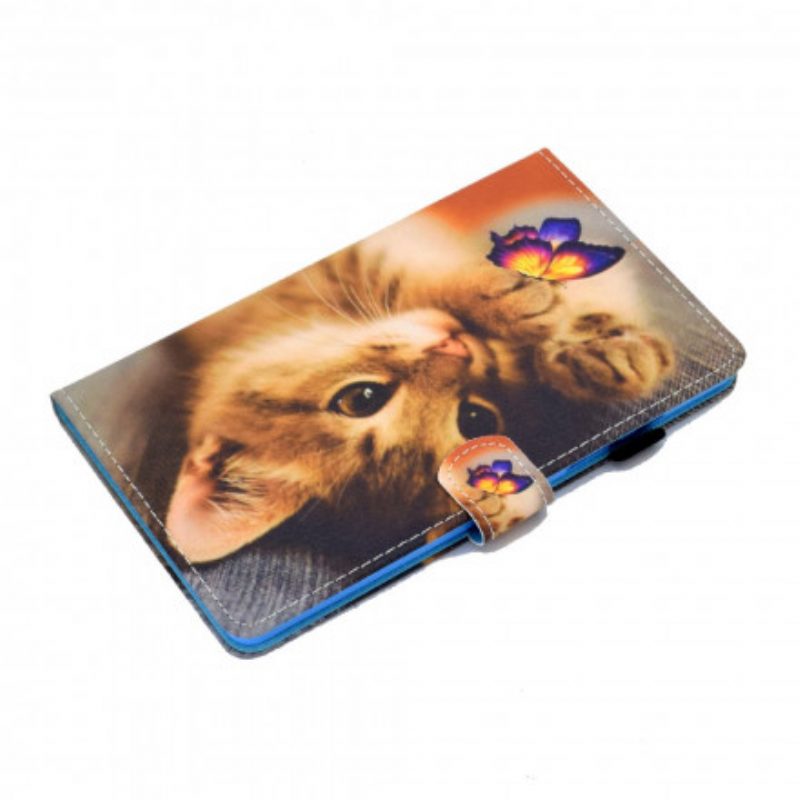 Folio-hoesje voor Samsung Galaxy Tab A7 (2020) Mijn Kitten En Vlinder