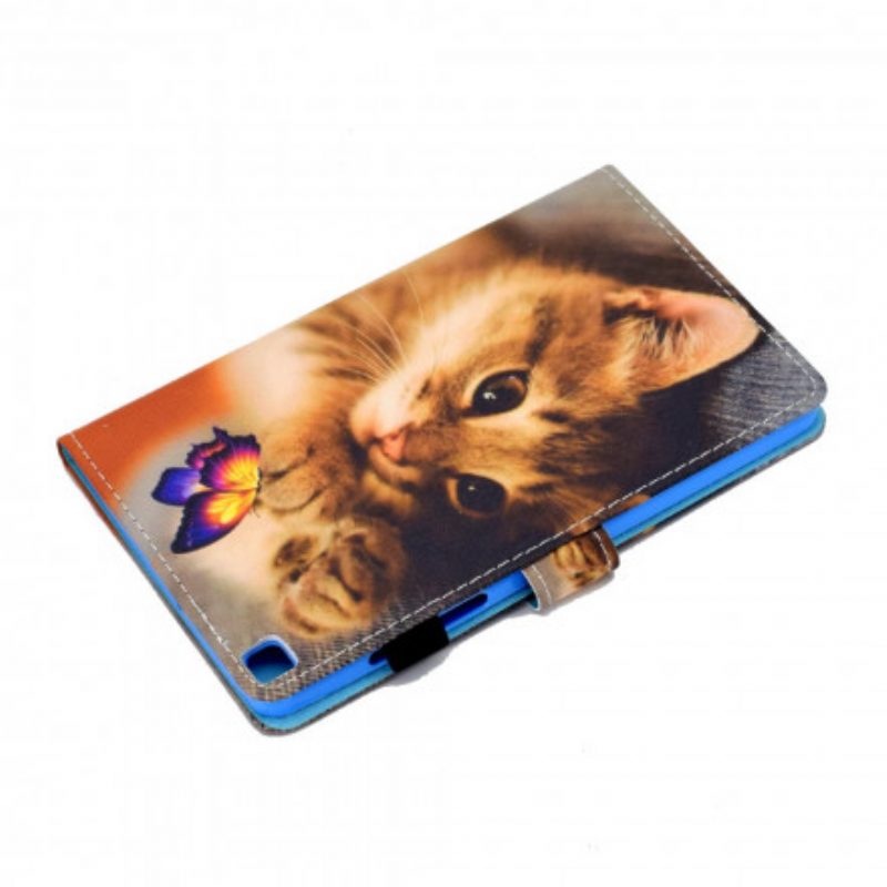 Folio-hoesje voor Samsung Galaxy Tab A7 (2020) Mijn Kitten En Vlinder