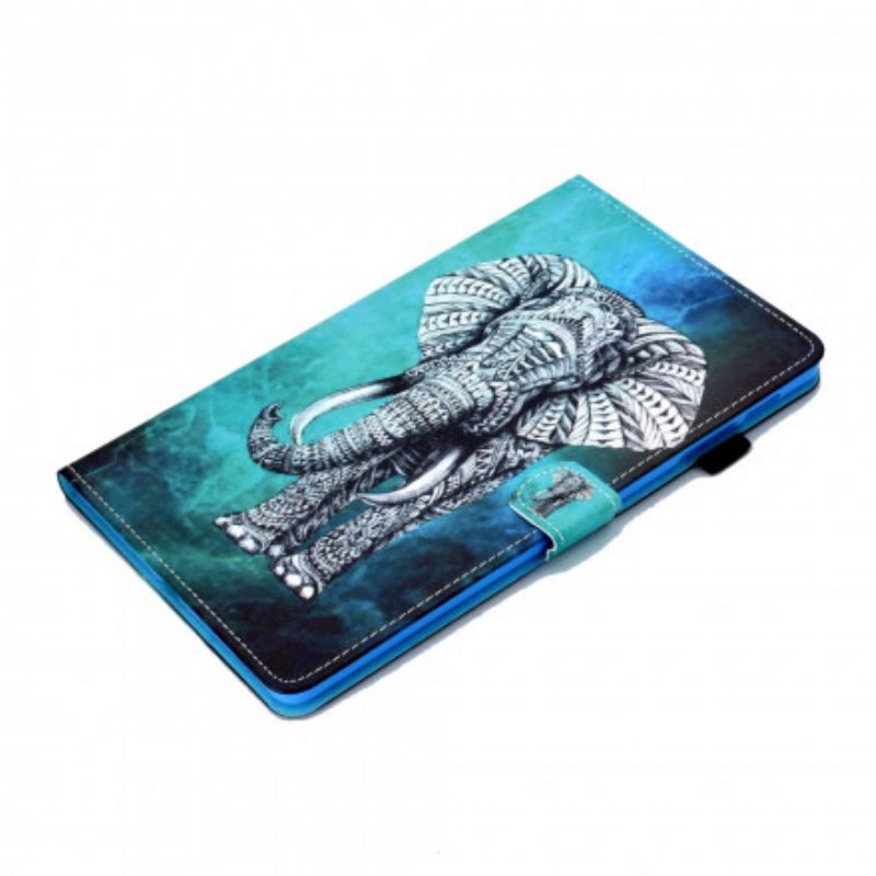 Folio-hoesje voor Samsung Galaxy Tab A7 (2020) Stammen Olifant