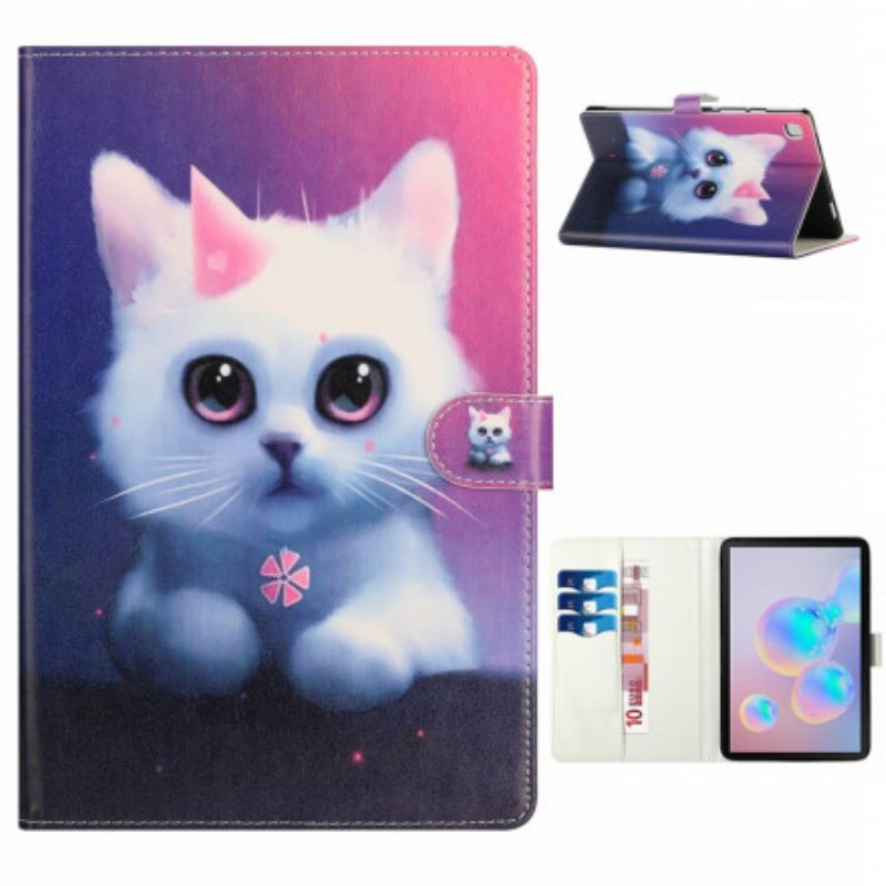 Folio-hoesje voor Samsung Galaxy Tab A7 (2020) Wit Katje