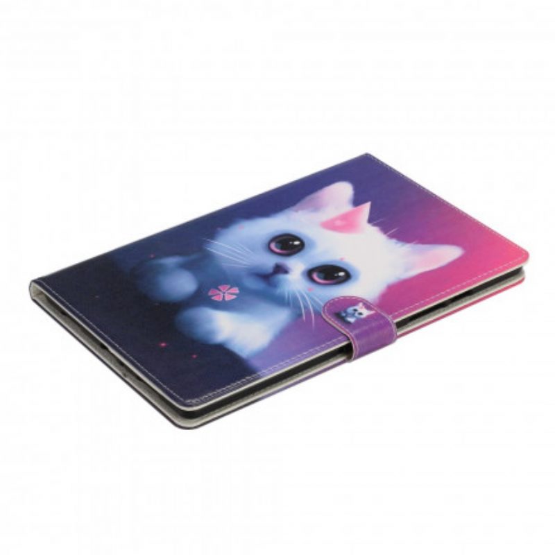 Folio-hoesje voor Samsung Galaxy Tab A7 (2020) Wit Katje