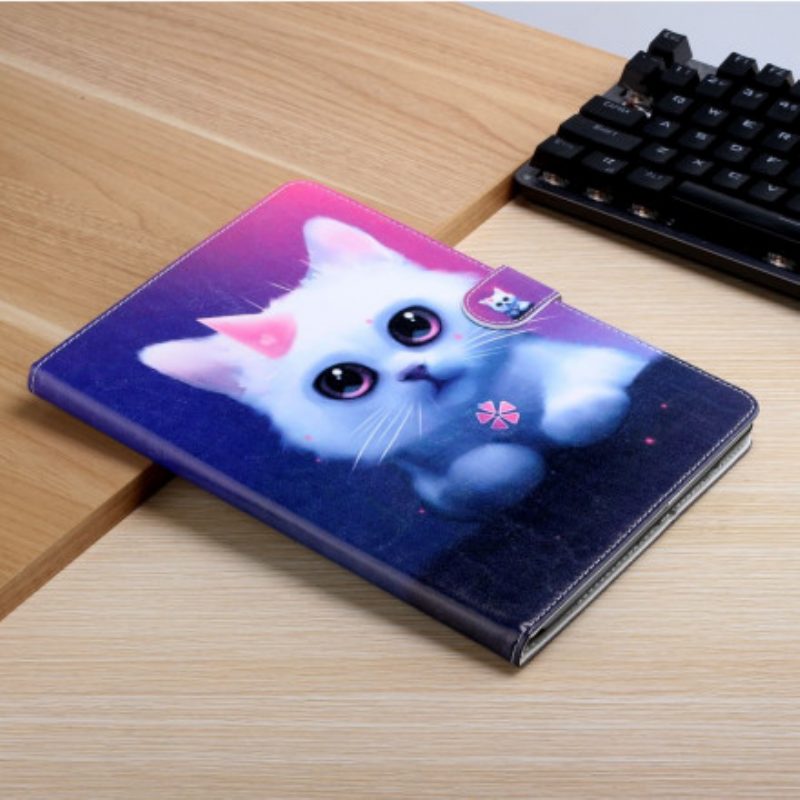 Folio-hoesje voor Samsung Galaxy Tab A7 (2020) Wit Katje