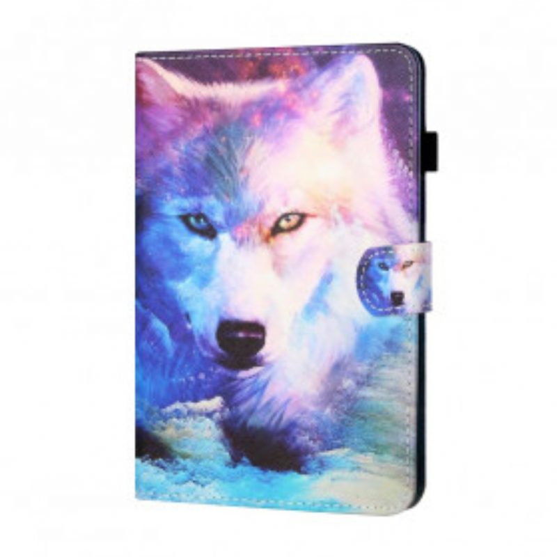 Folio-hoesje voor Samsung Galaxy Tab A7 (2020) Wolf Kunst