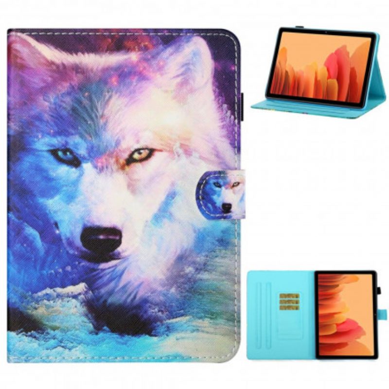 Folio-hoesje voor Samsung Galaxy Tab A7 (2020) Wolf Kunst