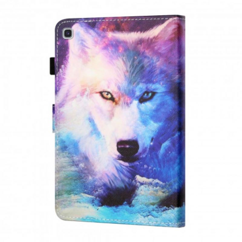 Folio-hoesje voor Samsung Galaxy Tab A7 (2020) Wolf Kunst