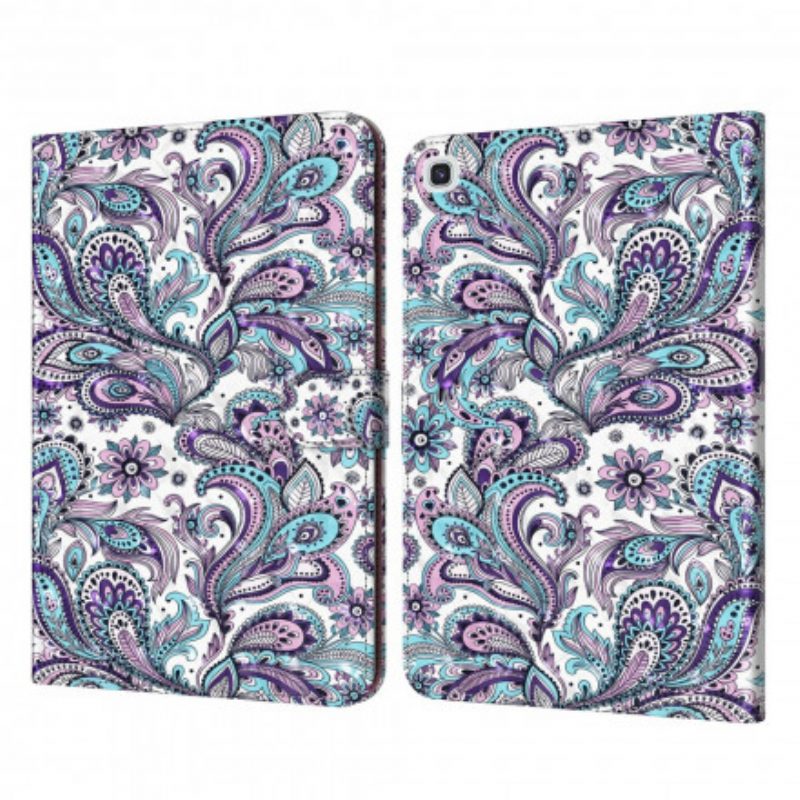 Leren Hoesje voor Samsung Galaxy Tab A7 (2020) Paisley