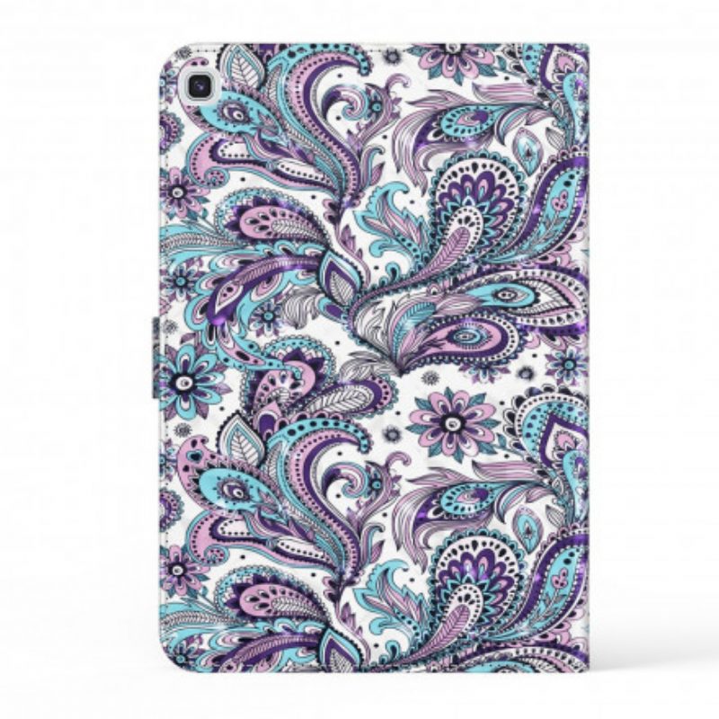 Leren Hoesje voor Samsung Galaxy Tab A7 (2020) Paisley