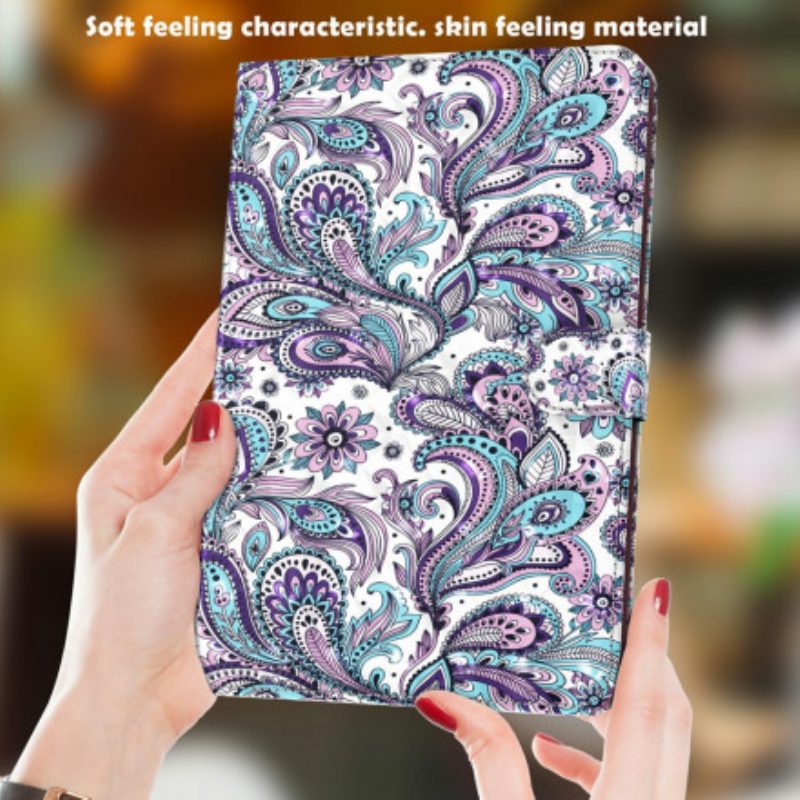 Leren Hoesje voor Samsung Galaxy Tab A7 (2020) Paisley