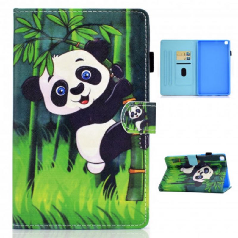 Leren Hoesje voor Samsung Galaxy Tab A7 (2020) Panda